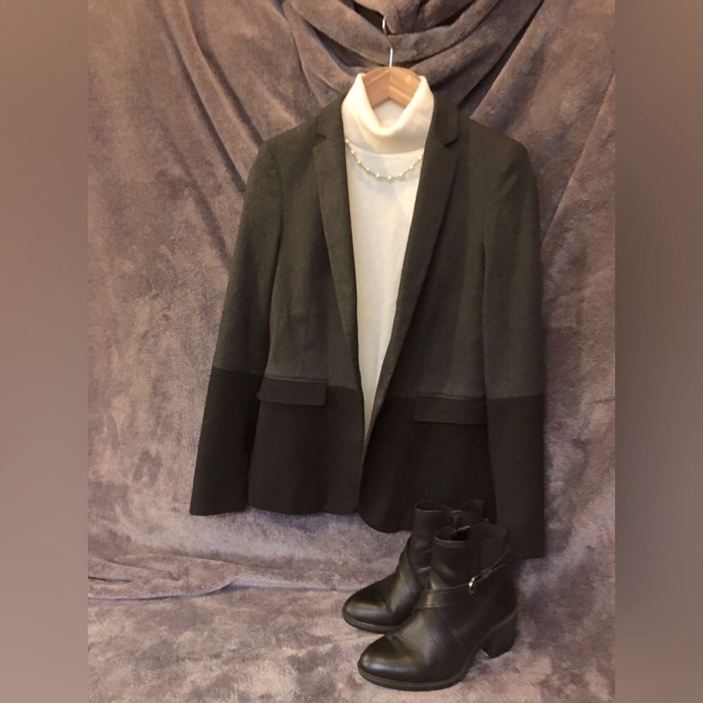 Zara SZ Sm Colorblock Black/Gray Blazer